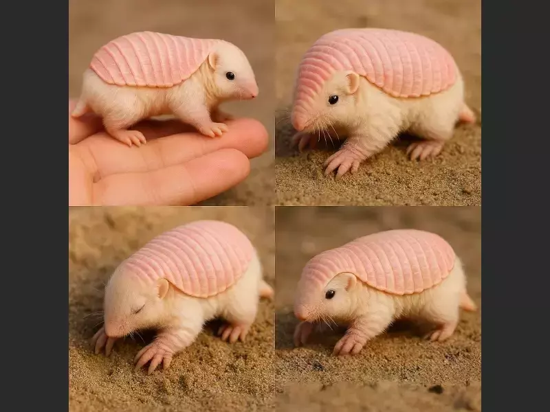 Розов приказен броненосец